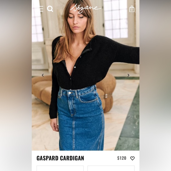 Sezane Sweaters - Sezane Gaspard Sweater in Black XL